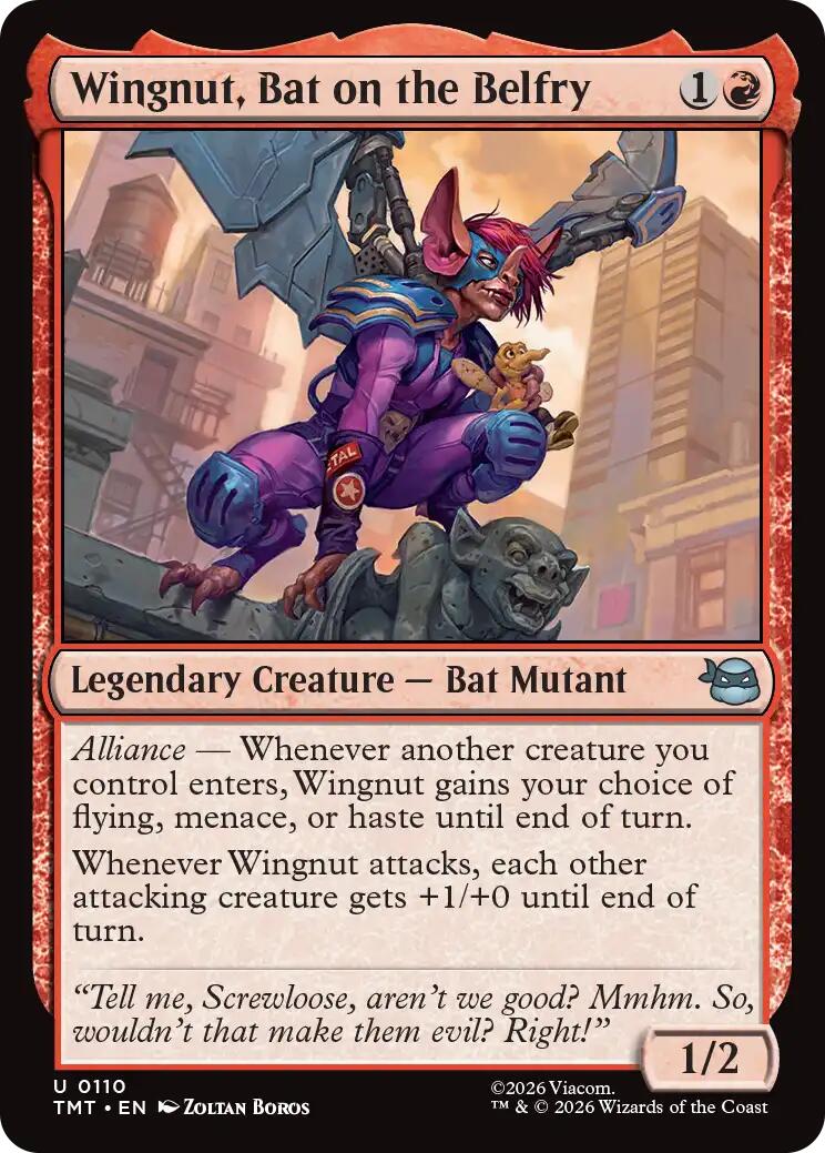 Wingnut, Bat on the Belfry