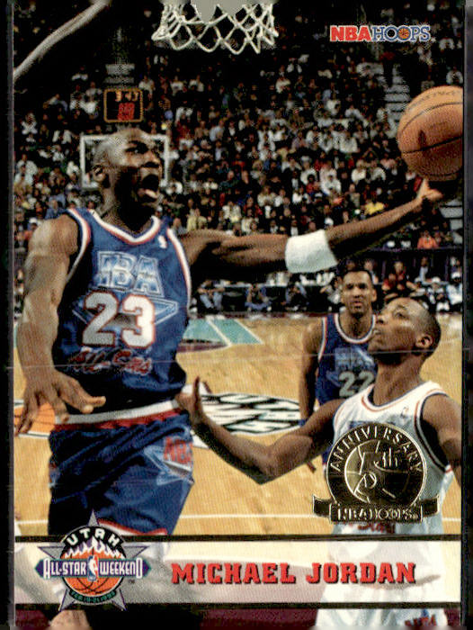 1993-94 Hoops #257 Michael Jordan Fifth Anniversary Gold