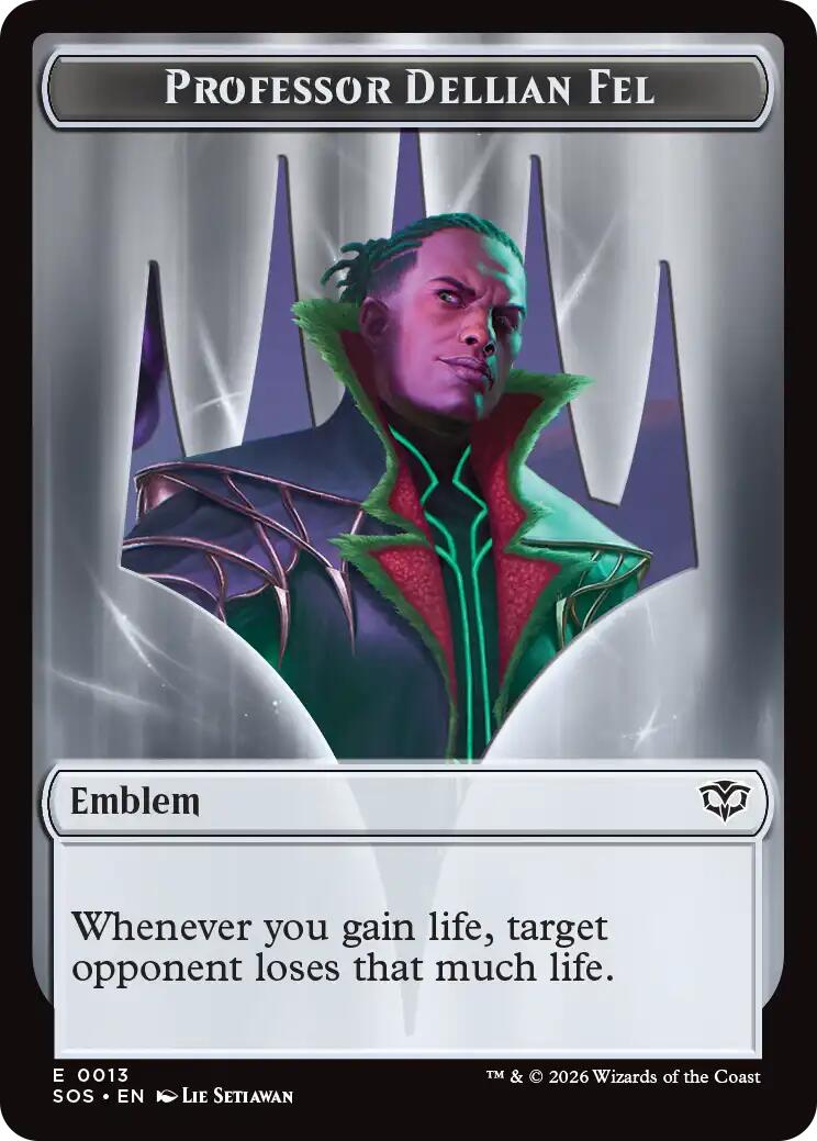 Emblem - Professor Dellian Fel // Pest (0008) Double-Sided Token