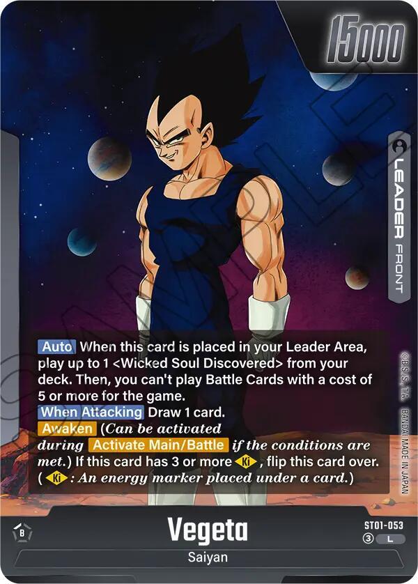 Vegeta - ST01-053 (Back)