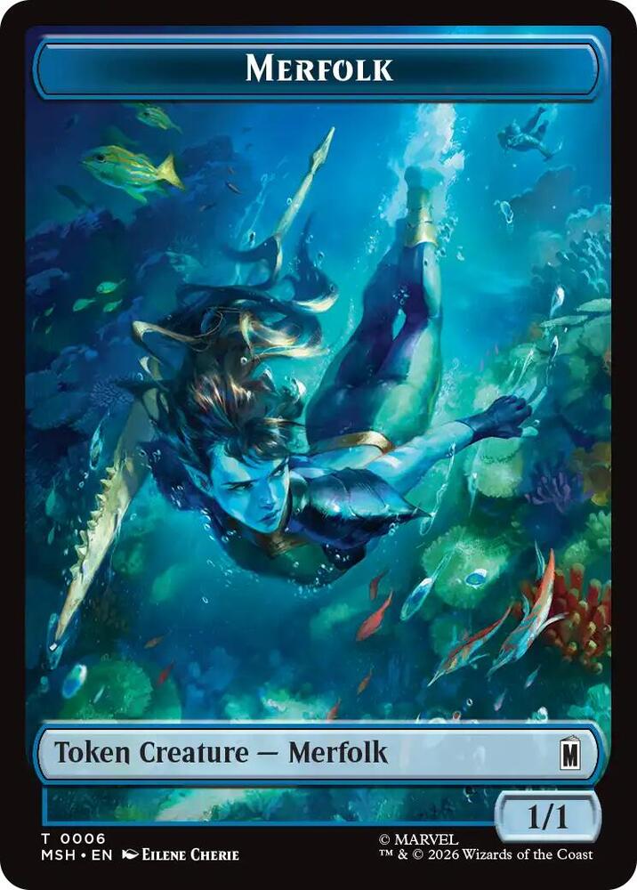 Council of Reeds (008) // Merfolk (006) Double-Sided Token (Back)