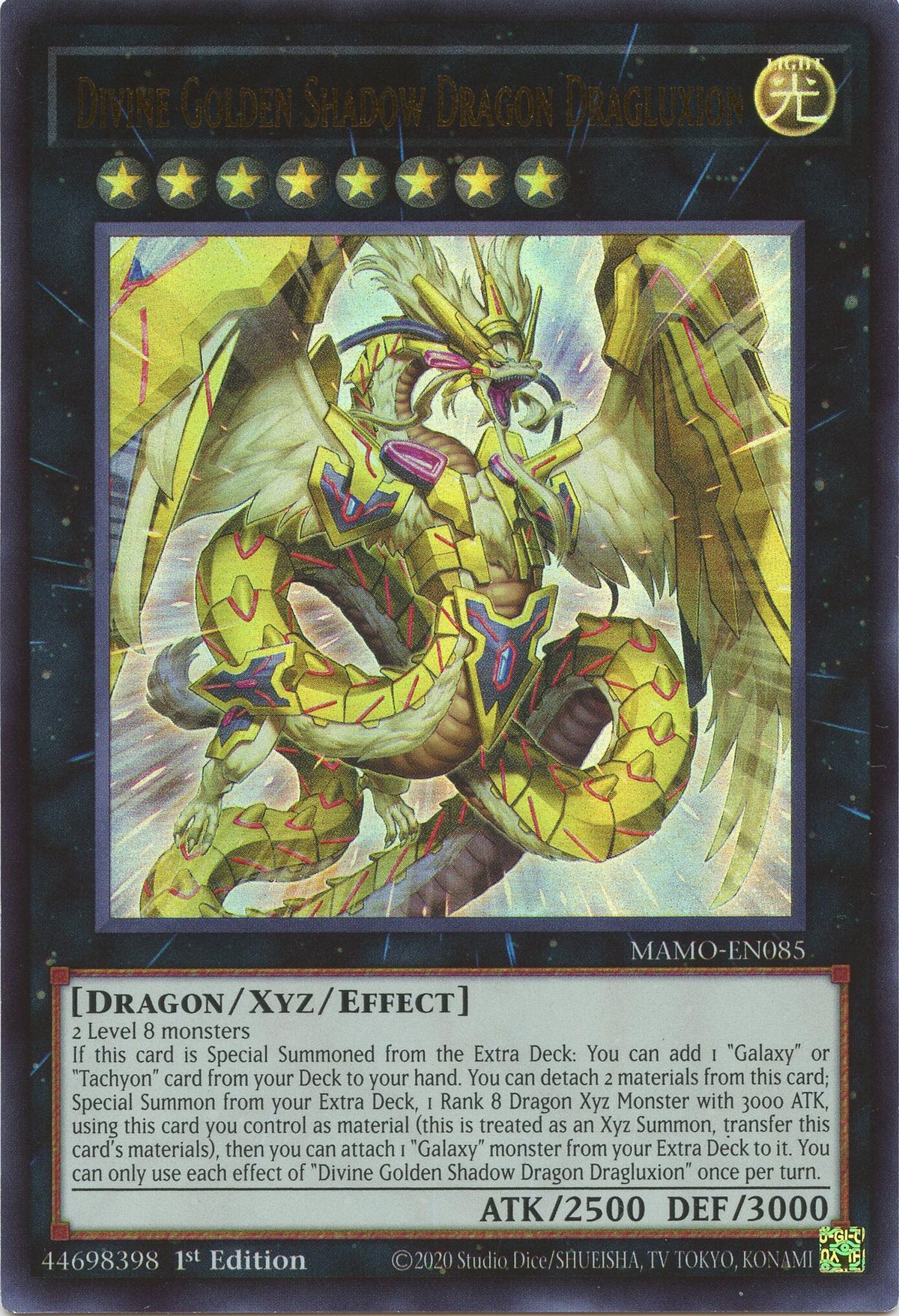 Divine Golden Shadow Dragon Dragluxion