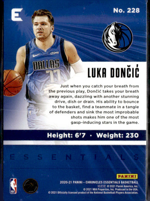 2020-21 Panini Chronicles #228 Luka Doncic