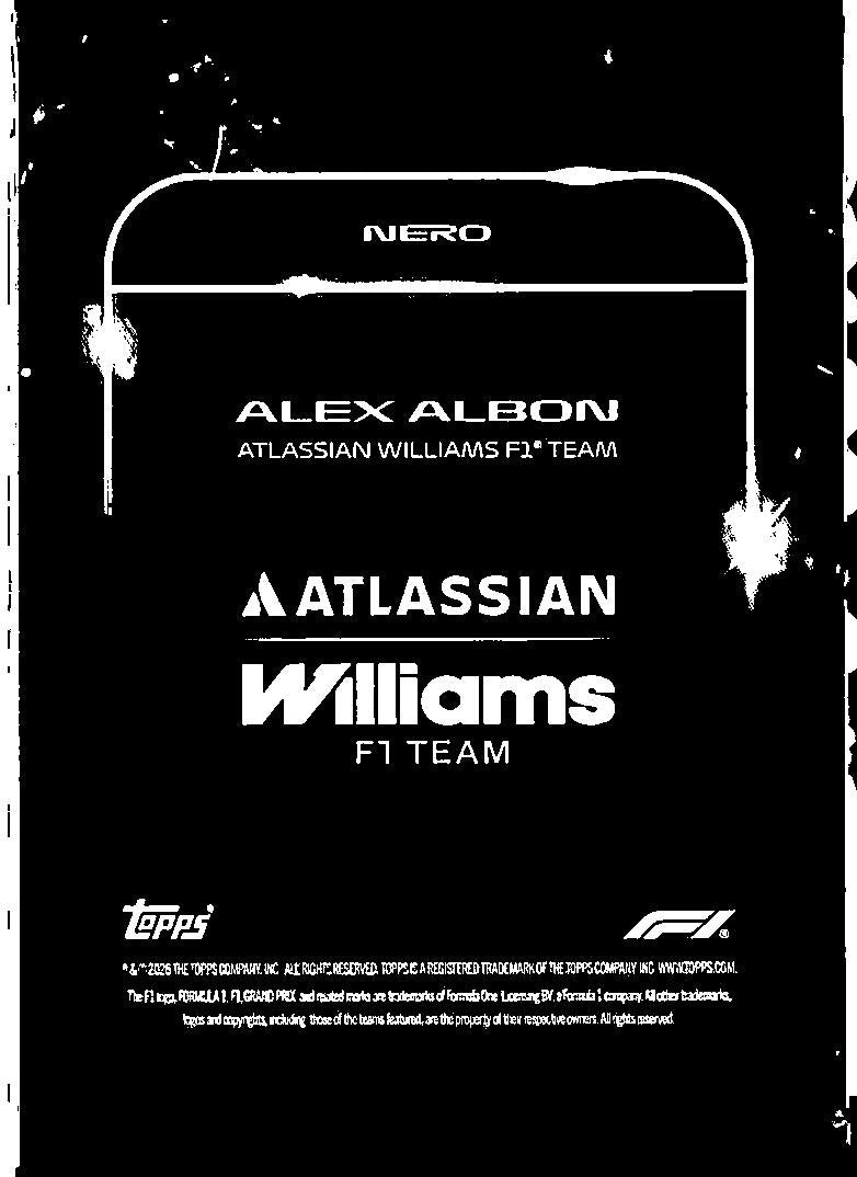2026 Topps Lights Out Formula 1 #NNO Alex Albon