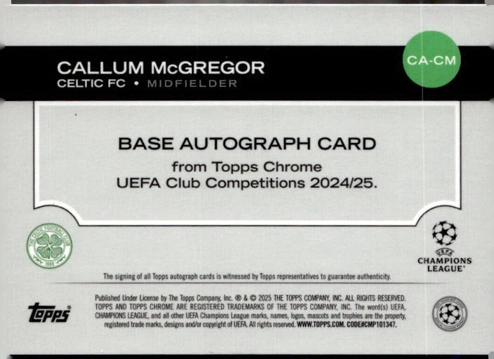 Callum Mcgregor Logo Auto /52