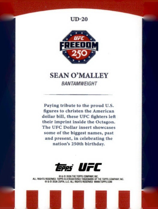 Sean O'Malley /50 UFC Freedom