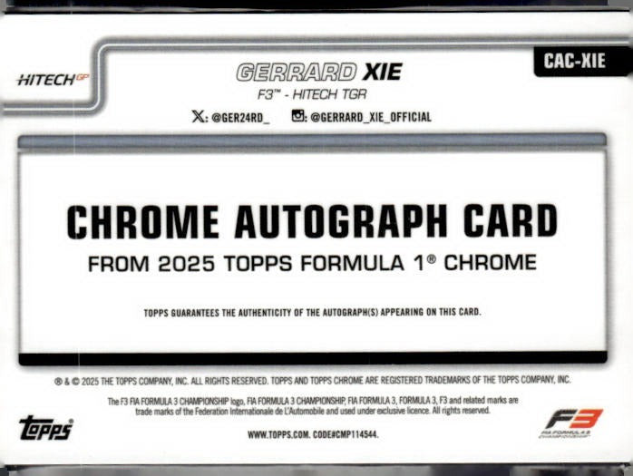 Gerrard Xie /75 Auto Logofractor