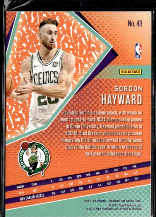 2017-18 Panini #43 Gordon Hayward