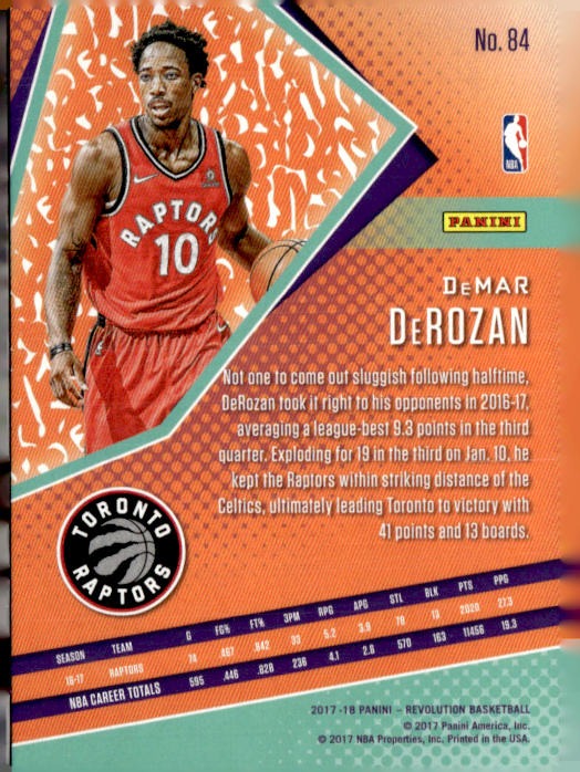 2017-18 Panini #84 DeMar DeRozan