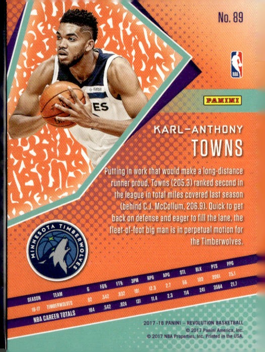 2017-18 Panini #89 Karl-Anthony Towns Chinese New Year