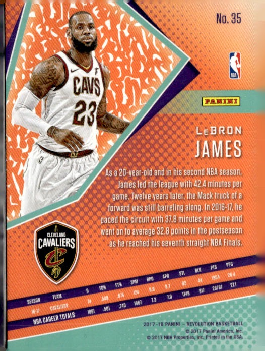 2017-18 Panini #35 LeBron James Chinese New Year