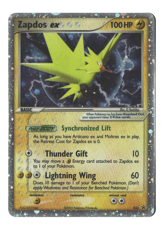 033 Zapdos ex (EX Collector's Window Tins) Promo Holofoil