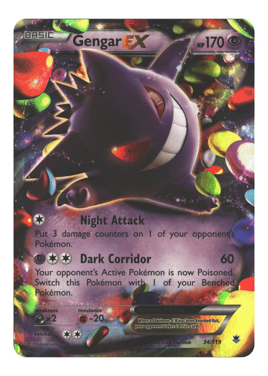 34/119 Gengar EX Ultra Rare Holofoil