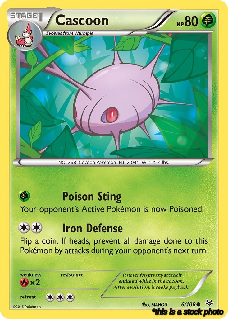 6/108 Cascoon Common Reverse Holofoil