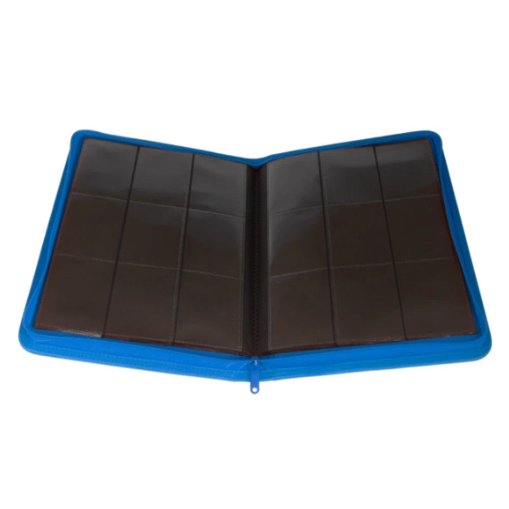 Palms Off Gaming | Collector's Series Top Loader Zip Binder - 9 Pocket - Blue