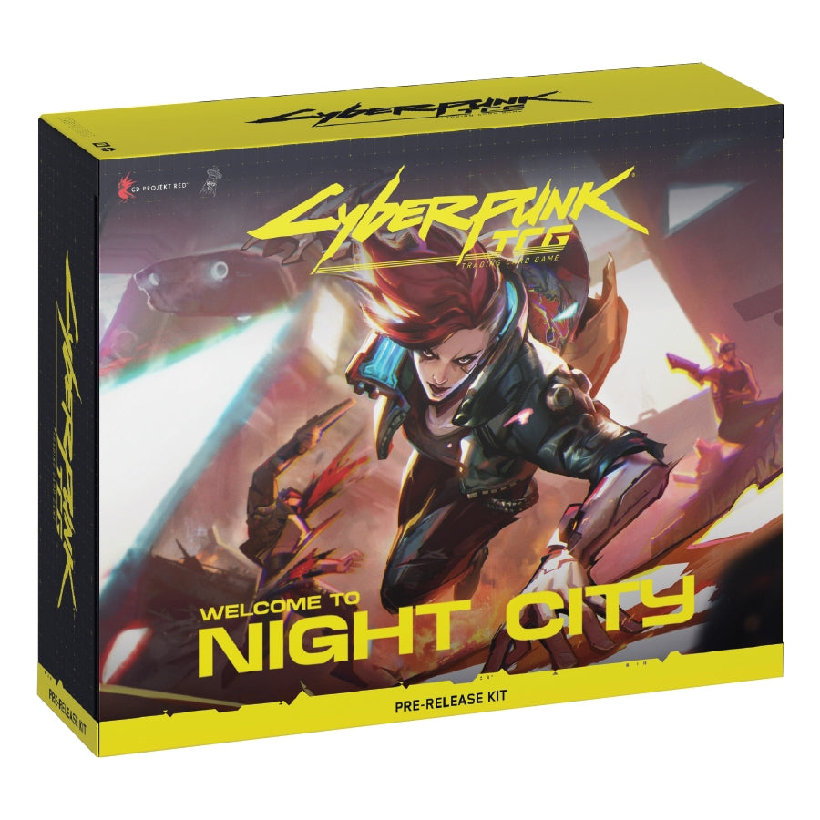 Cyberpunk TCG Welcome to Night City Beta Pre-Release Kit box art
