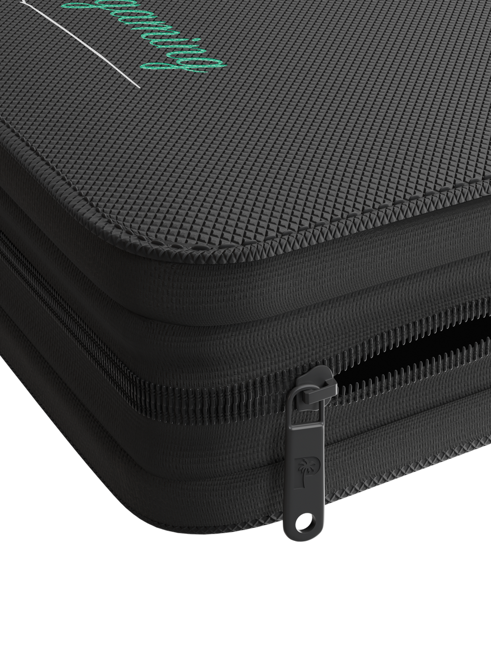 Palms Off Gaming | Collector's Series Top Loader Zip Binder - 4 Pocket - Black