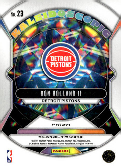 Ron Holland II 2024-25 Panini Prizm Basketball Kaleidoscopic #23 RC - Detroit Pistons