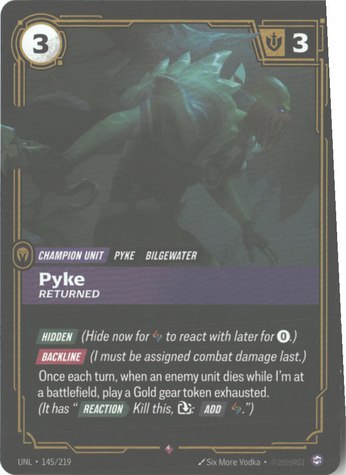Pyke, Returned
