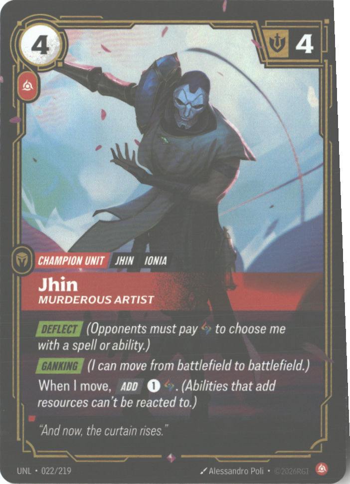 Jhin, Murderous Artist