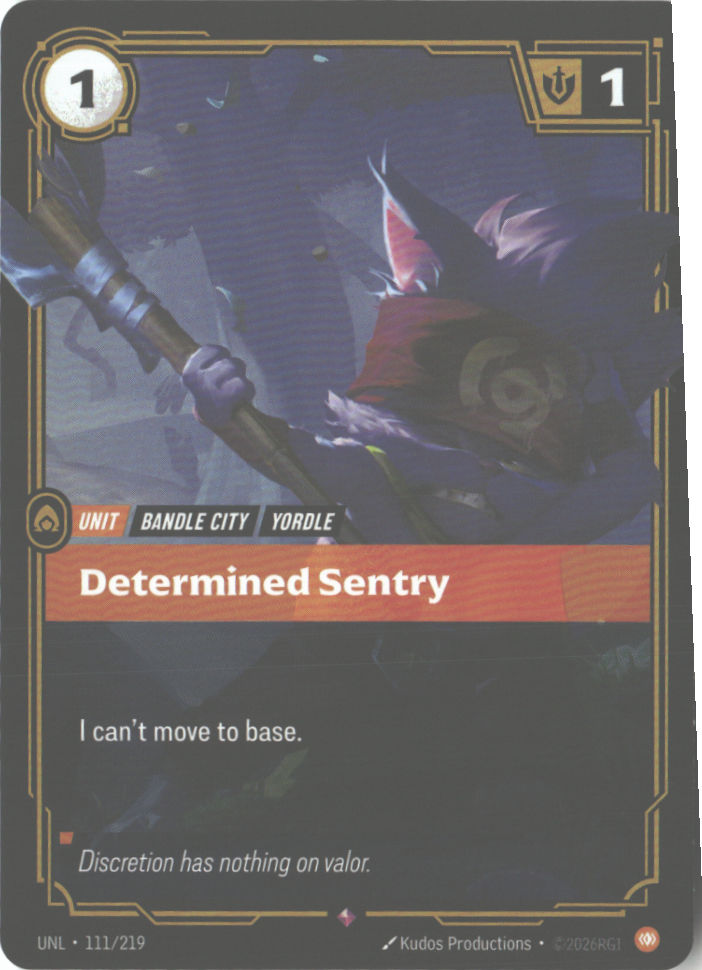 Determined Sentry