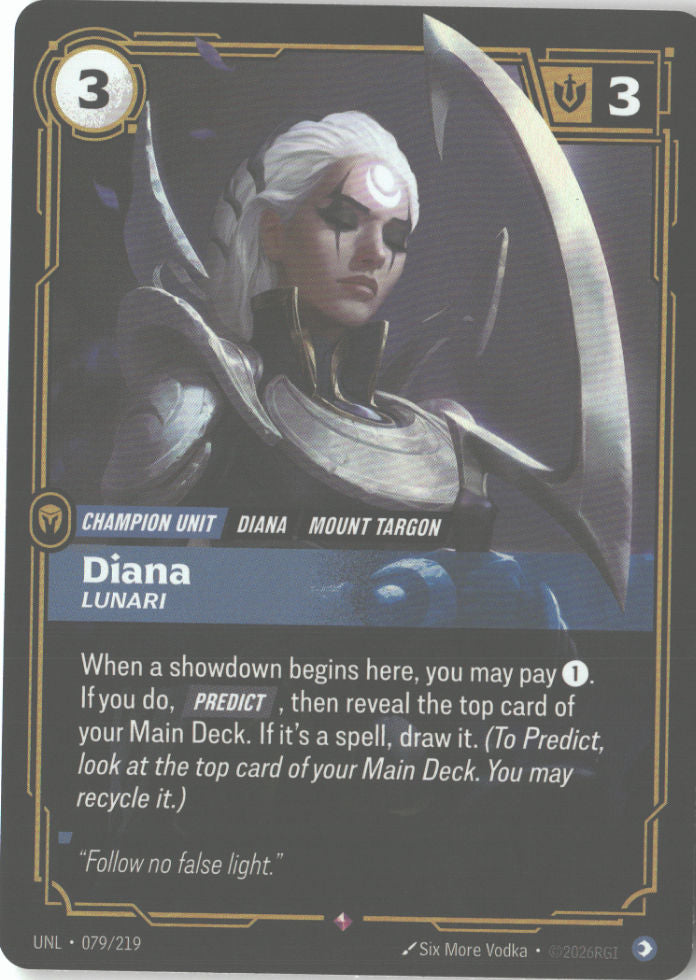 Diana, Lunari