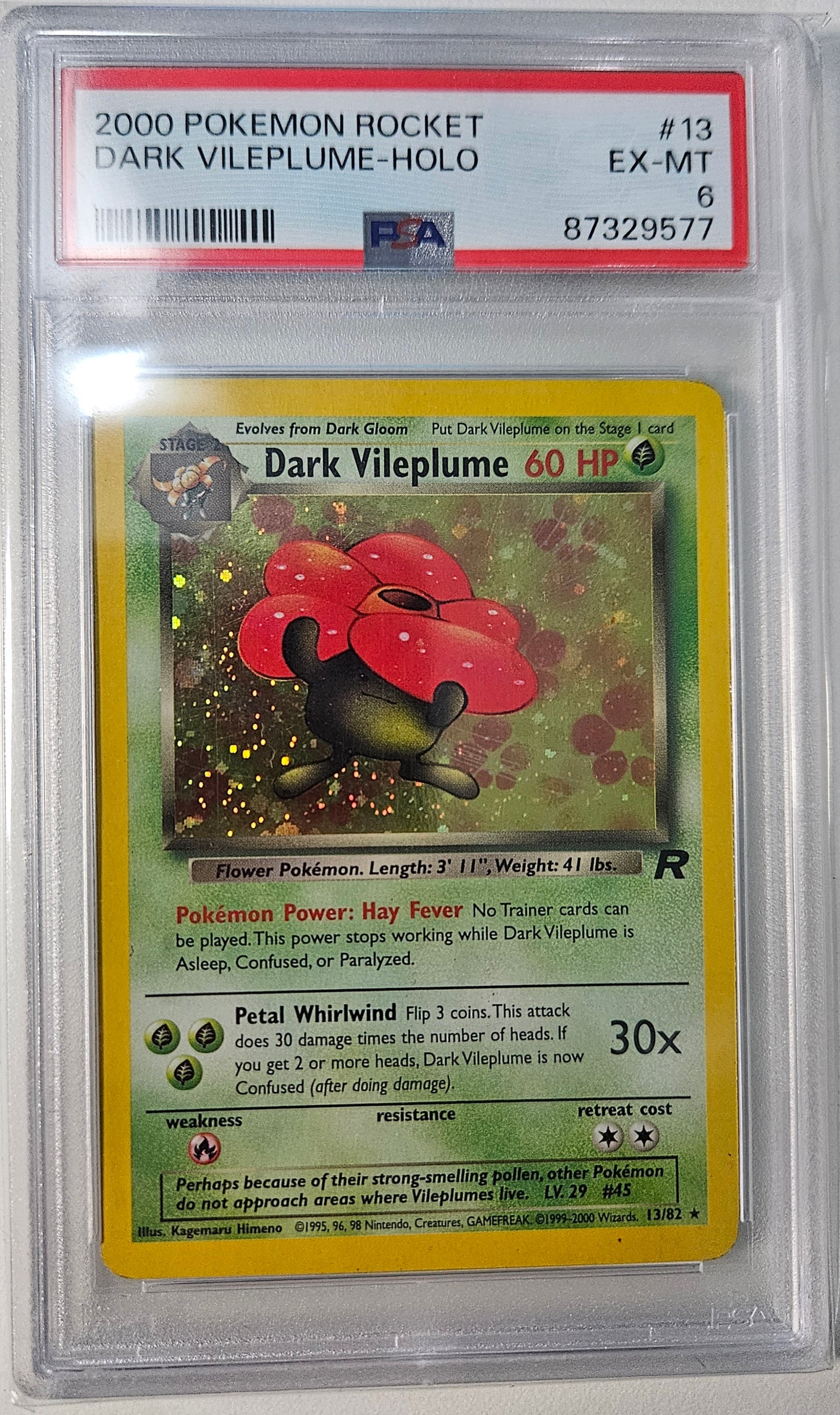 Dark Vileplume - 13/82 [PSA 6 EX-MT]