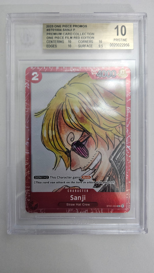 Sanji P Promo — BGS 10 Pristine (One Piece Film RED Premium Collection)