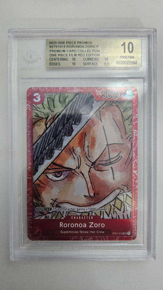 Roronoa Zoro P Promo — BGS 10 Pristine (One Piece Film RED Premium Collection)