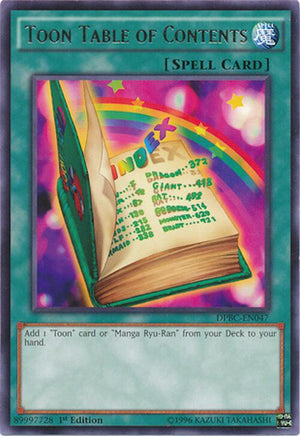 1st Edition Toon Table of Contents [DPBC-EN047 Near Mint] Rare