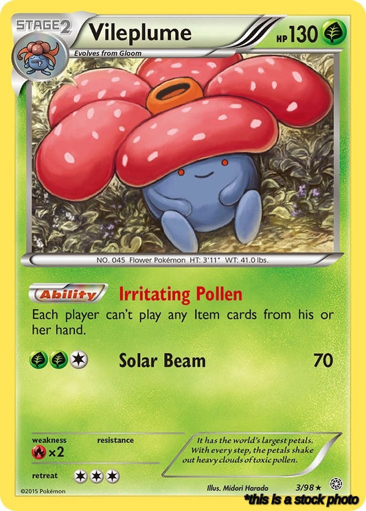 Normal Vileplume [3/98 Lightly Played ]