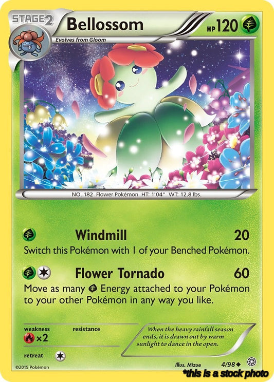 Reverse Holofoil Bellossom [4/98 Lightly Played ]