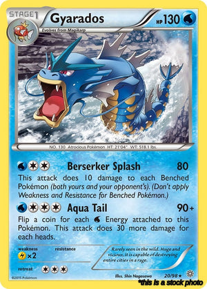 Normal Gyarados (20) [20/98 Near Mint ]