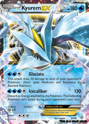 25/98 Kyurem EX Ultra Rare Holofoil
