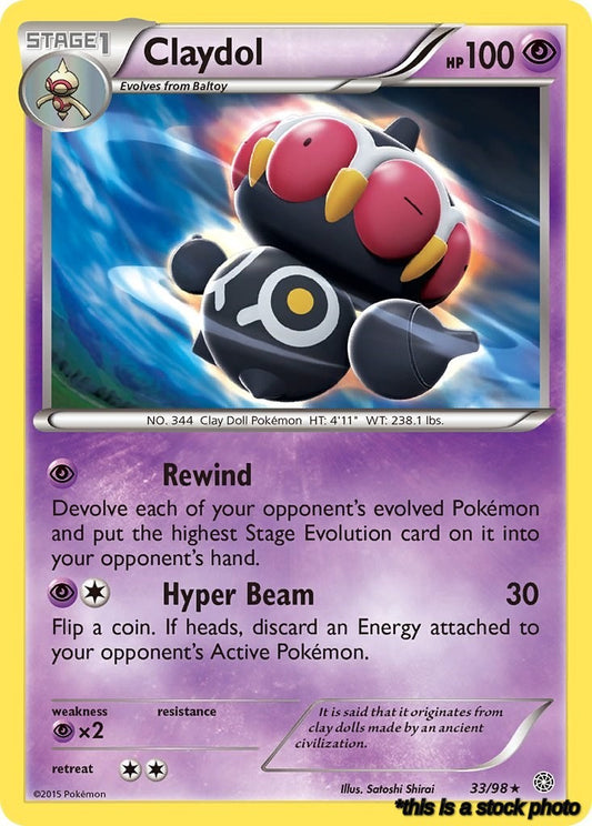 Rare Claydol [33/98 Near Mint ]