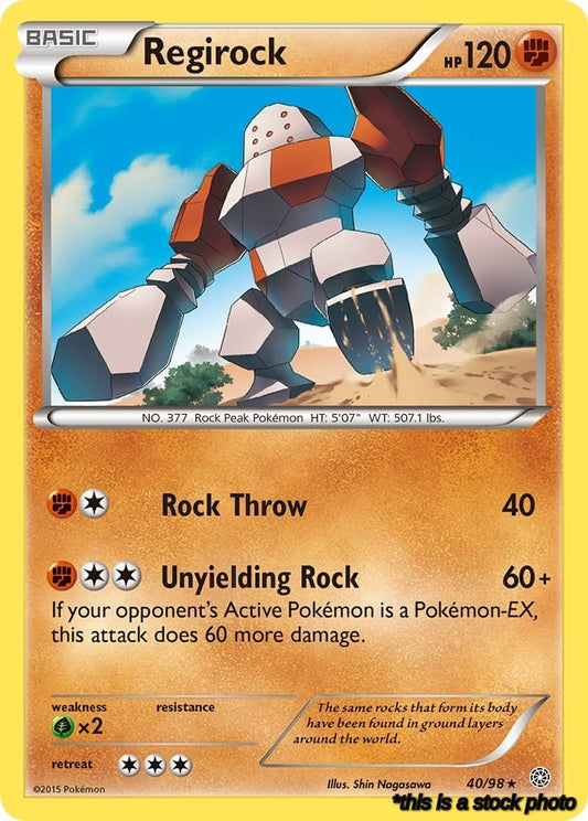 Rare Regirock [40/98 Lightly Played ]