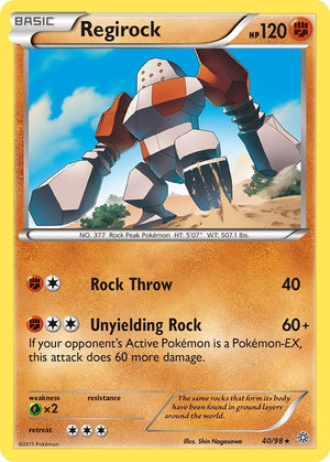 Rare Regirock [40/98 Near Mint ]