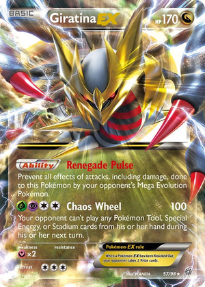 Ultra Rare Giratina EX [57/98 Near Mint ]