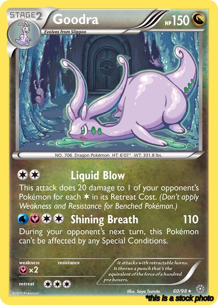Reverse Holofoil Goodra [60/98 Lightly Played ]