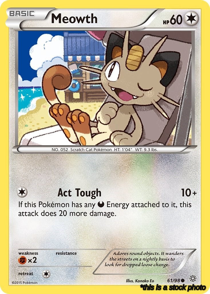 61/98 Meowth Common Normal