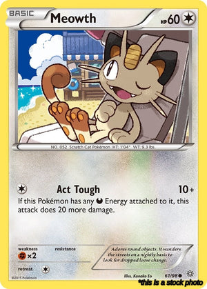 61/98 Meowth Common Normal
