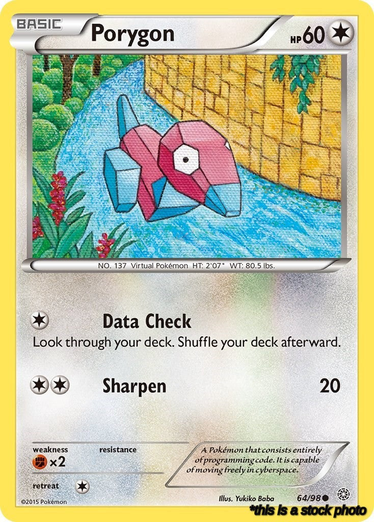 Common Porygon [64/98 Near Mint ]
