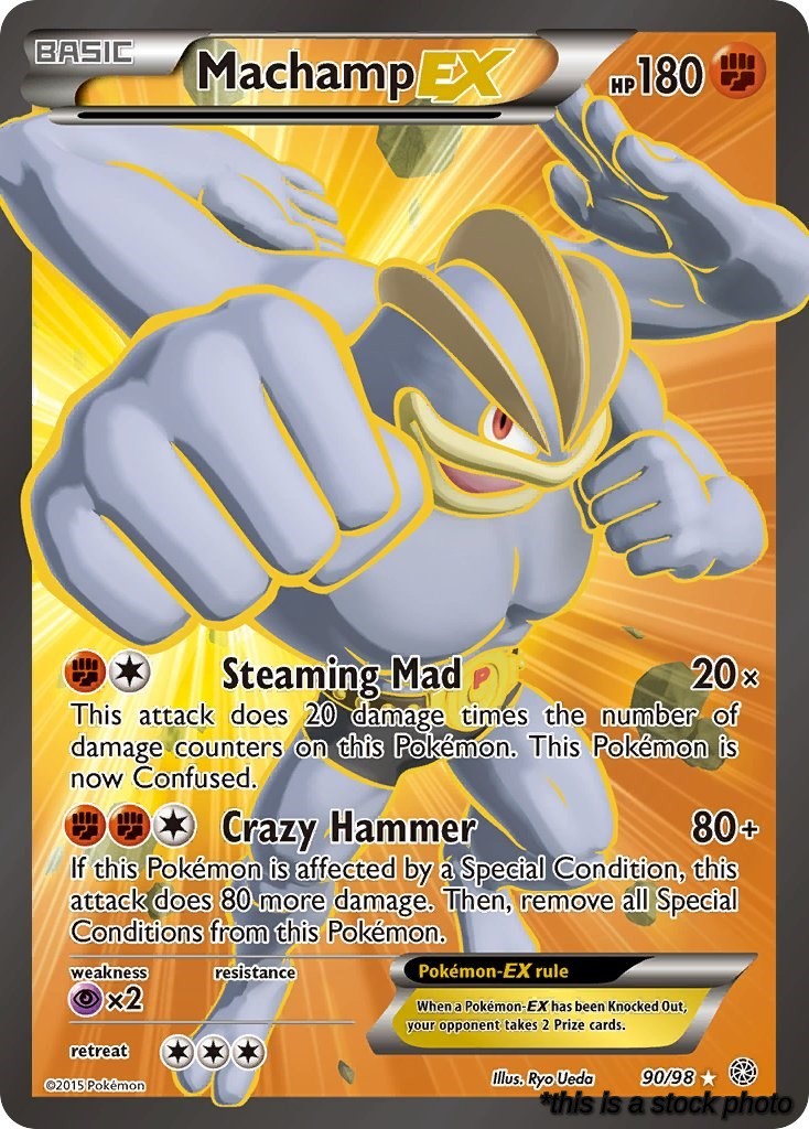 90/98 Machamp EX (90 Full Art) Ultra Rare Holofoil
