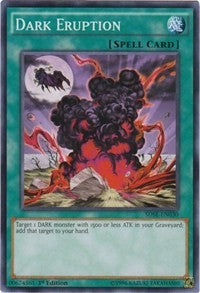 1st Edition Dark Eruption [SDSE-EN030 Heavily Played] Common / Short Print