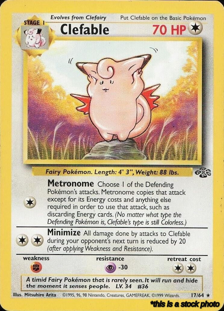 17/64 Clefable (17) Rare Unlimited