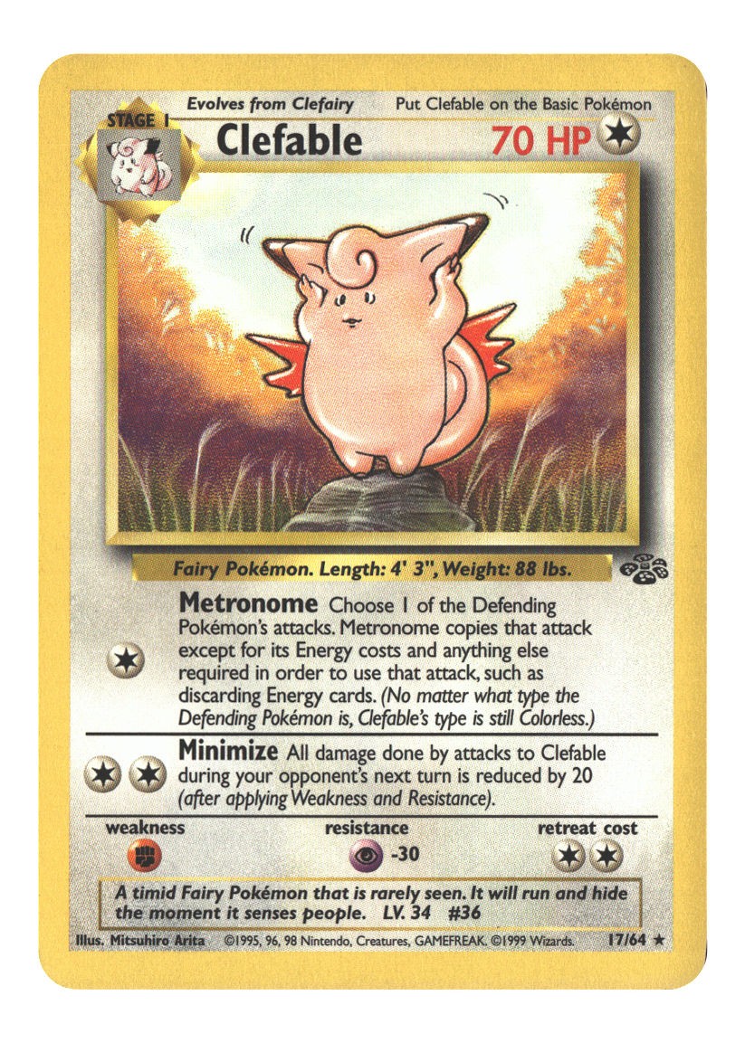 17/64 Clefable (17) Rare Unlimited