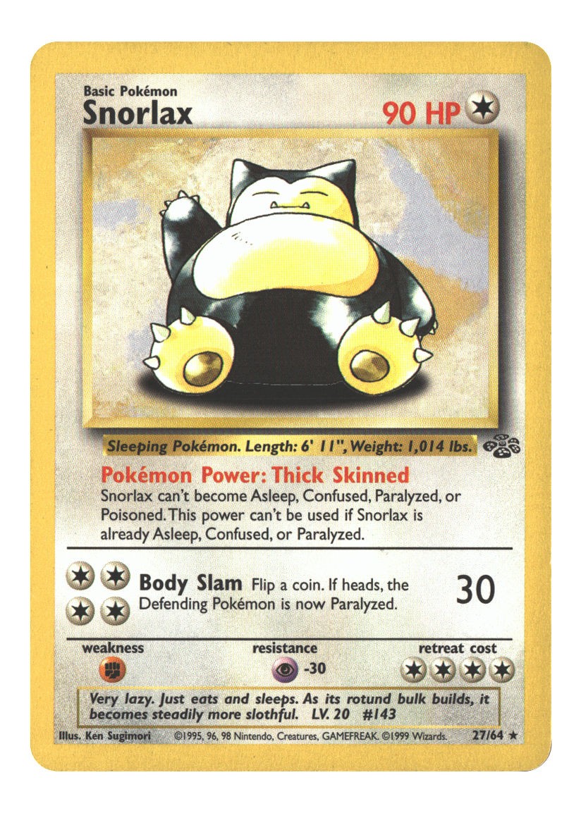 27/64 Snorlax (27) Rare Unlimited