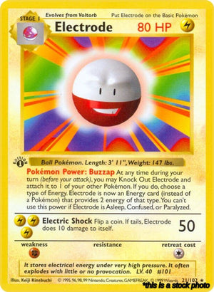 Rare Electrode [021/102 Lightly Played ]