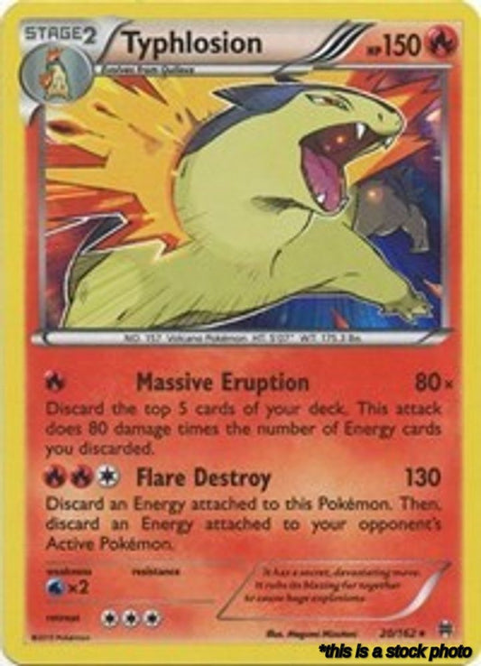 20/162 Typhlosion Holo Rare Holofoil
