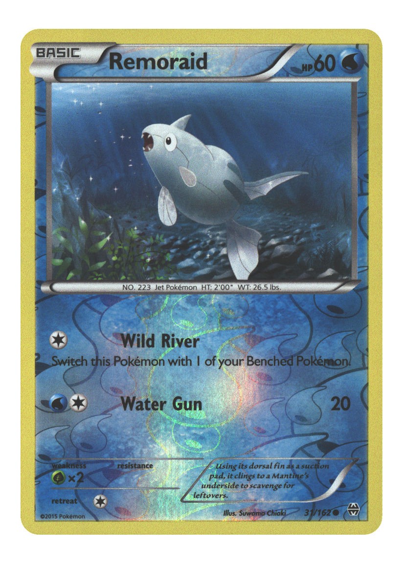 31/162 Remoraid (31) Common Reverse Holofoil